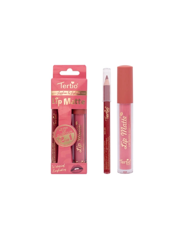 Set Labbra 2 en 1 – Lápiz de Labios + Brillo Labial