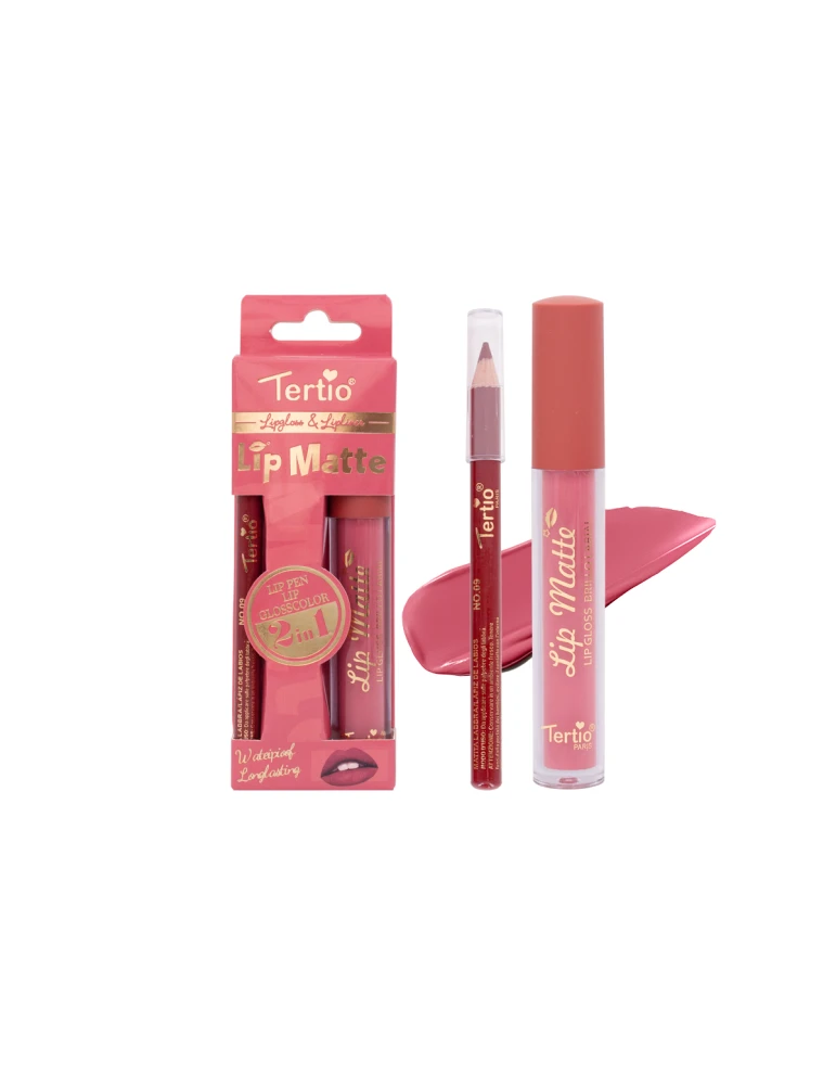 Set Labbra 2 en 1 – Lápiz de Labios + Brillo Labial