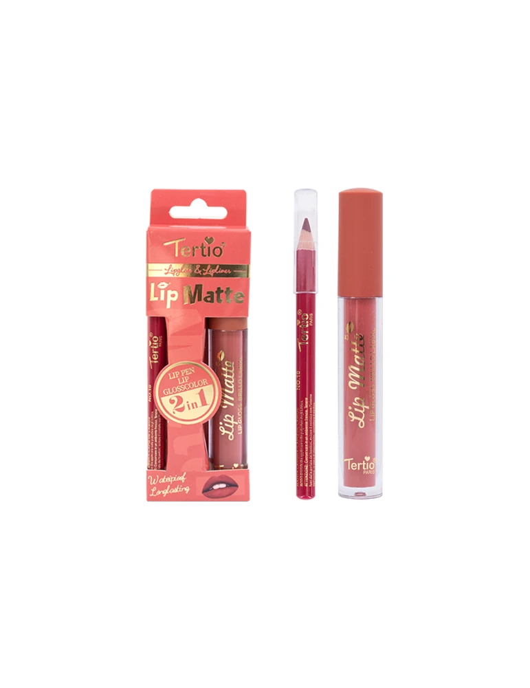 Set Lips 2 in 1 – Lip Pencil + Lip Gloss