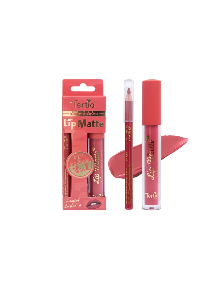 Set Labbra 2 en 1 – Lápiz de Labios + Brillo Labial