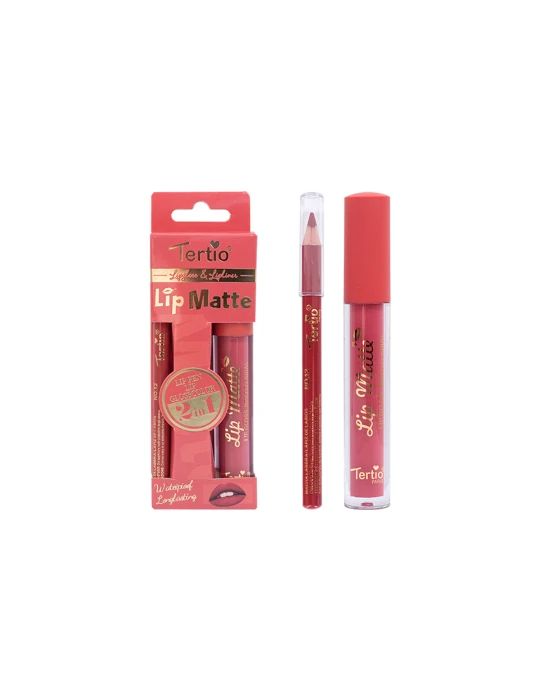 Set Labbra 2 en 1 – Lápiz de Labios + Brillo Labial