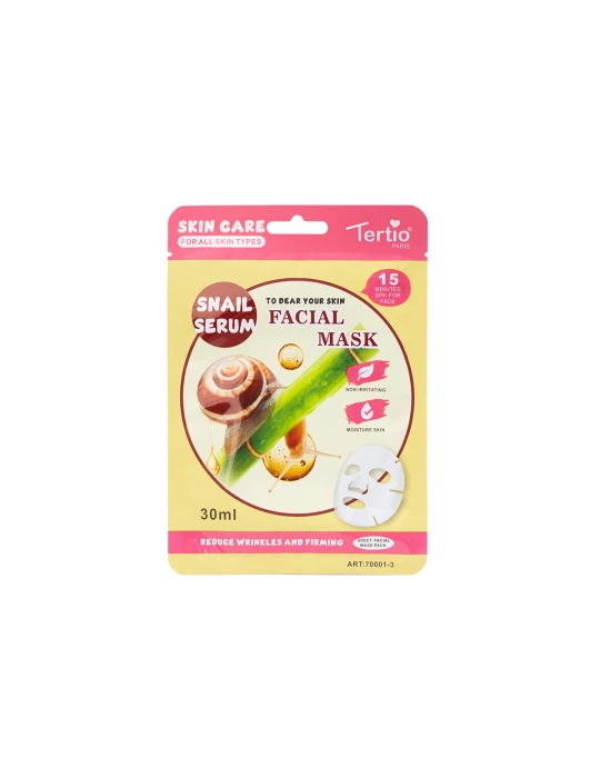 Gesichtsmaske mit Schneckenschleim-Serum